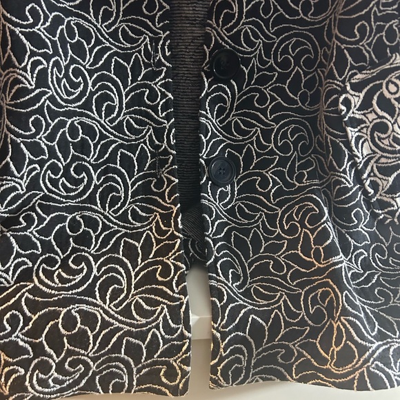 Designs by S.A.D. Chic Black and White Women's Blazer Vintage Size 14 - Picture 5 of 16